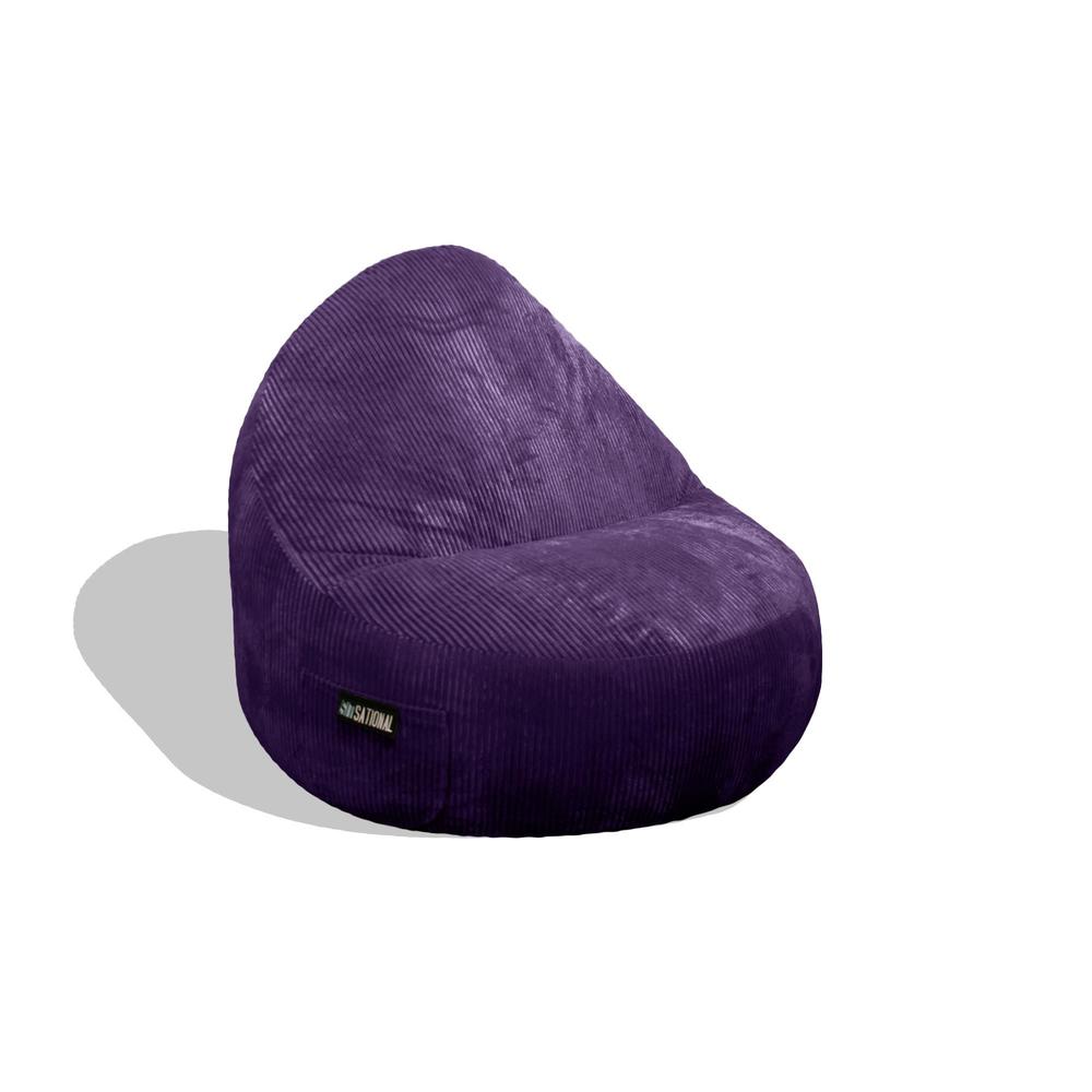 American Furniture Alliance Sitsational 1 Seater Deluxe Corduroy Aubergine