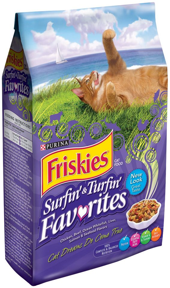 Friskies Surfin' & Turfin' Favorites Dry Cat Food 18 lb. Bag