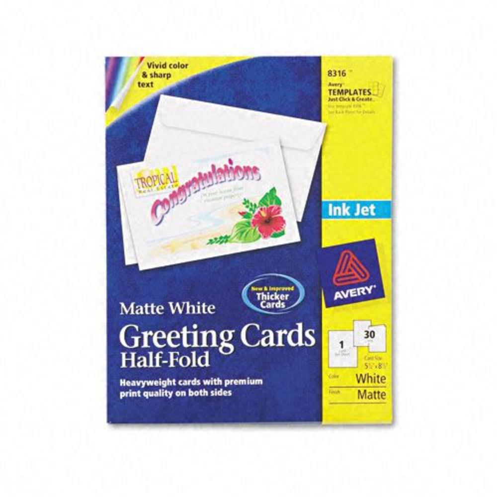 Avery AVE8316 Ink Jet Greeting Cards