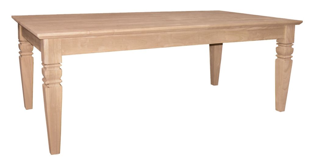 International Concepts Java Coffee Table Unfinished