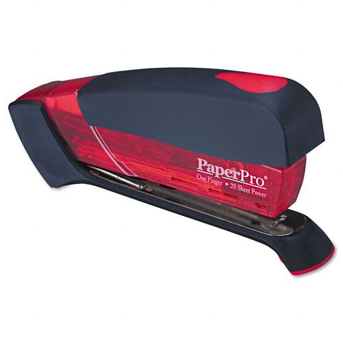 PaperPro ACI1124 Desktop Stapler, Translucent Red