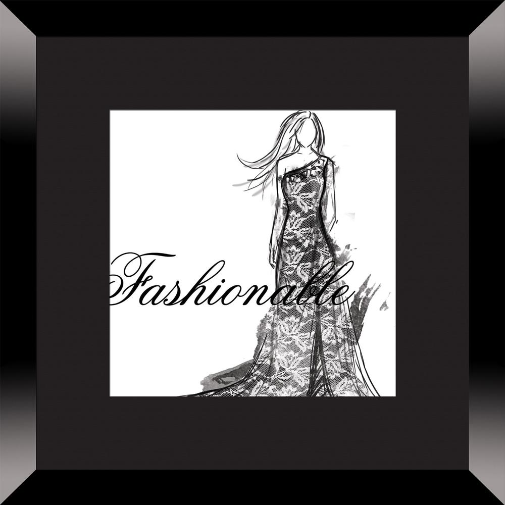 PTM Images Lace Fashions S/2 Framed Print