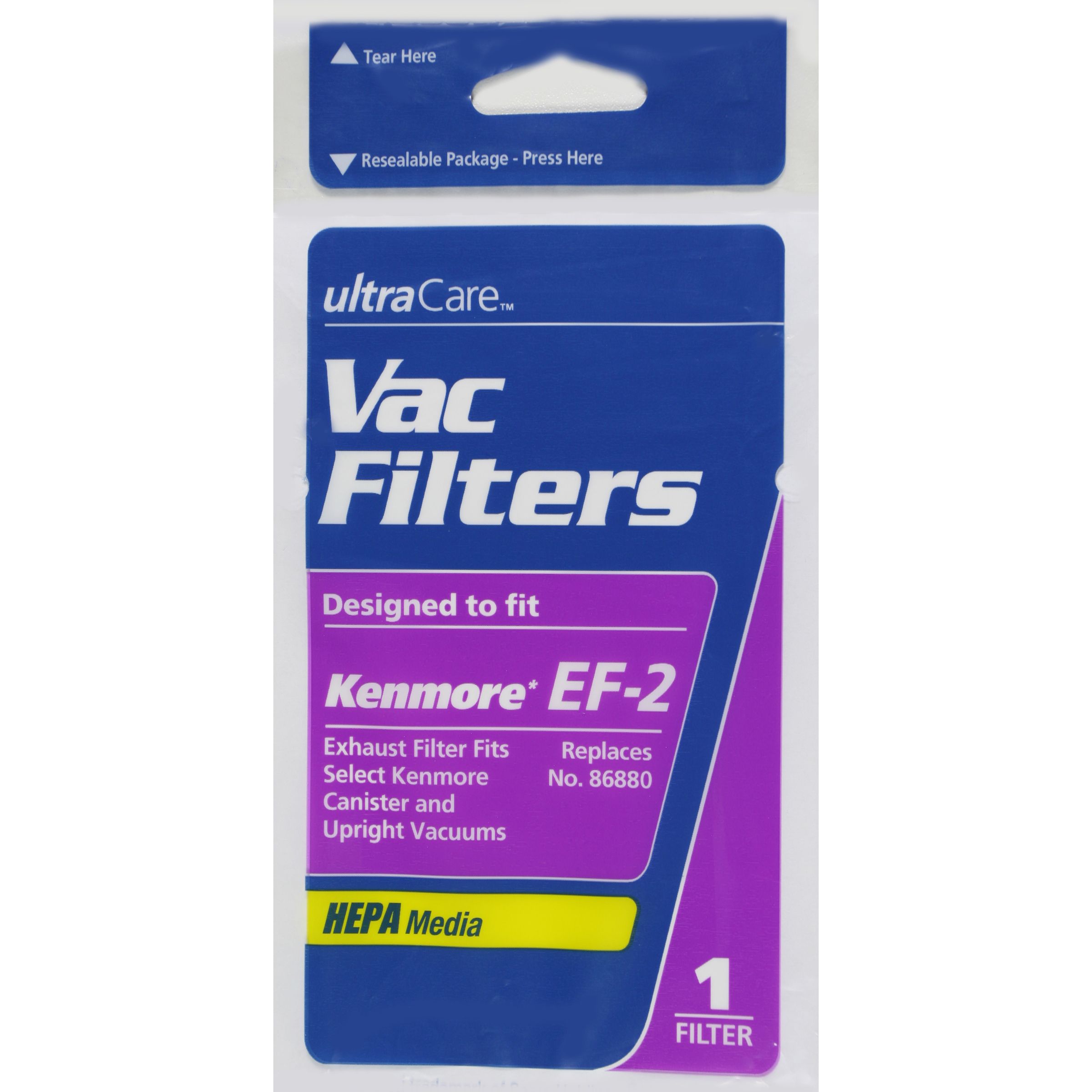 UltraCare 610445 Kenmore EF-2 Exhaust Cartridge Vacuum Filter