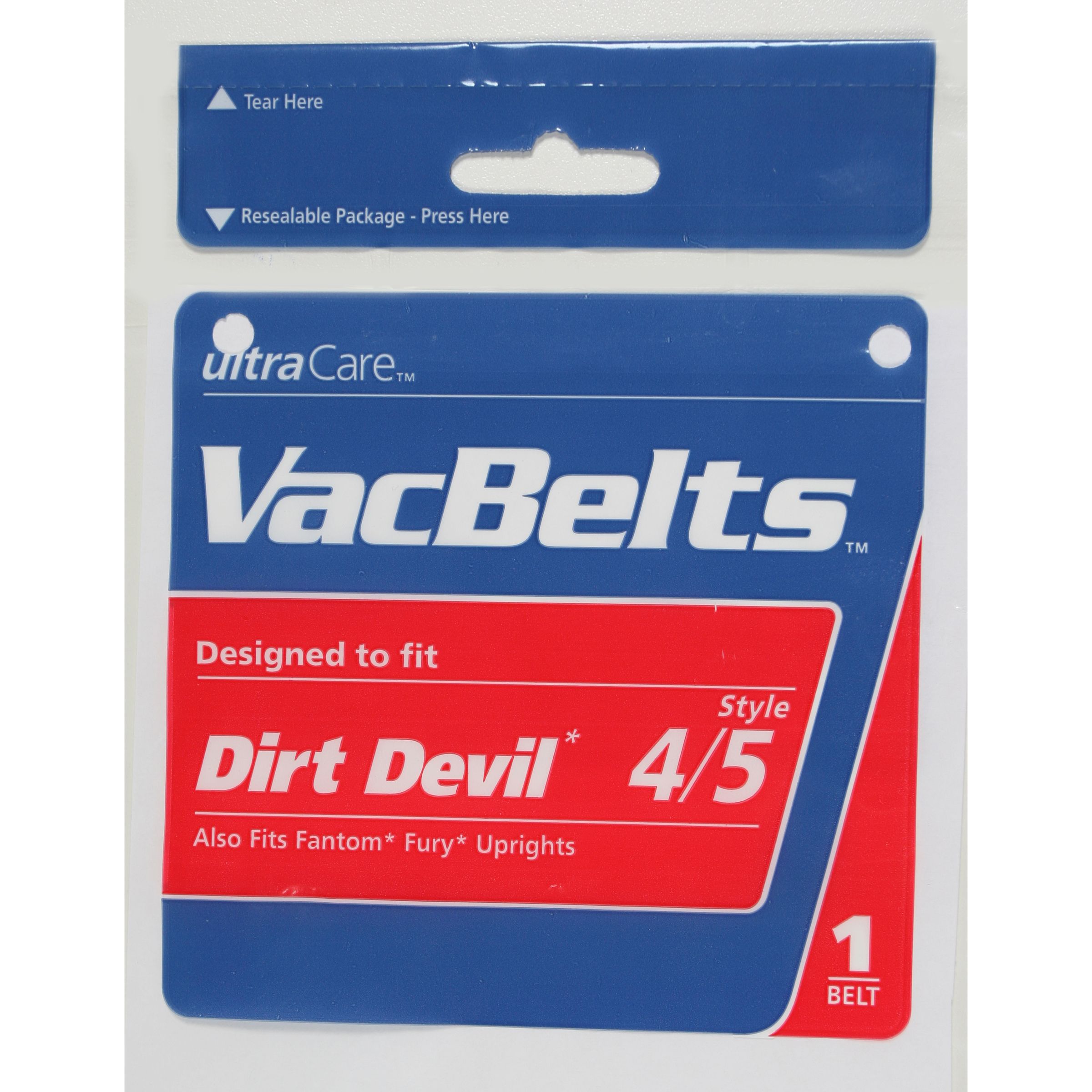UltraCare 610127 VacBelts Vacuum Bag for Dirt Devil Style 4 & 5