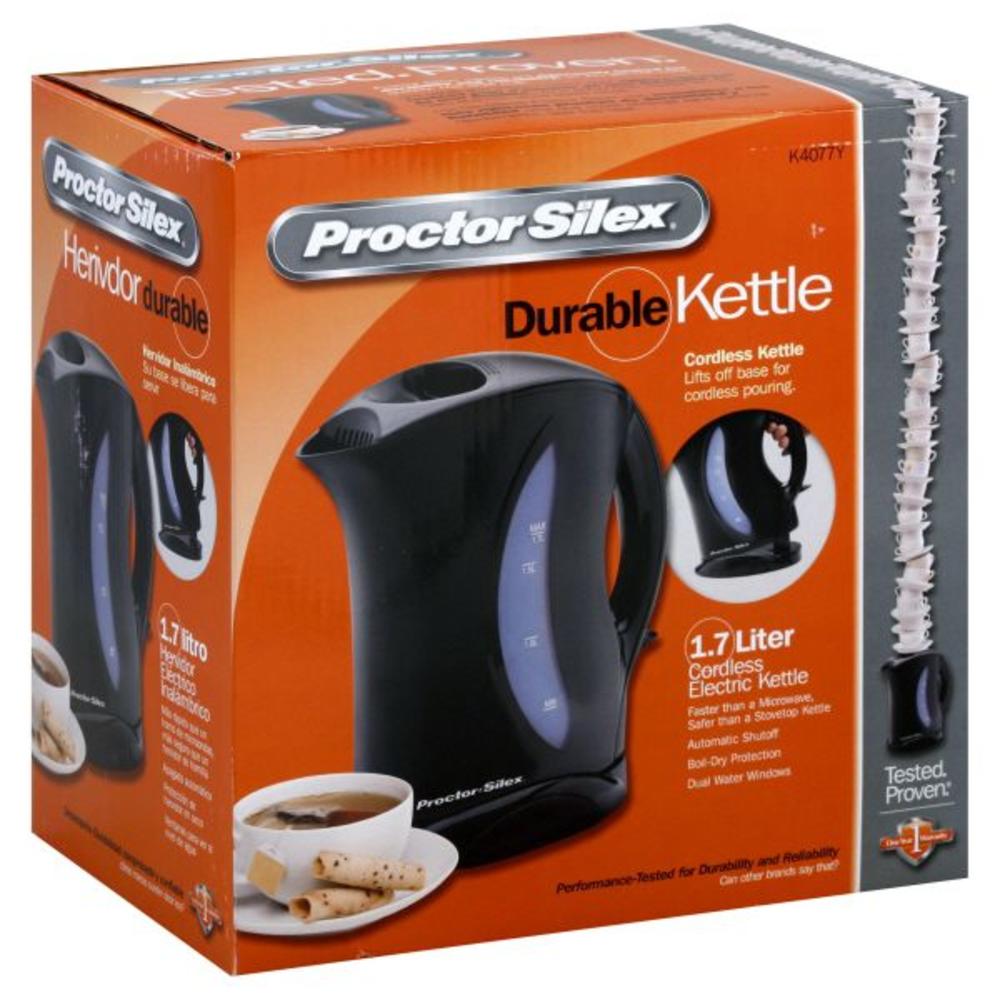 Proctor Silex 25863611 Kettle, Durable, 1.7 Liter, 1 kettle