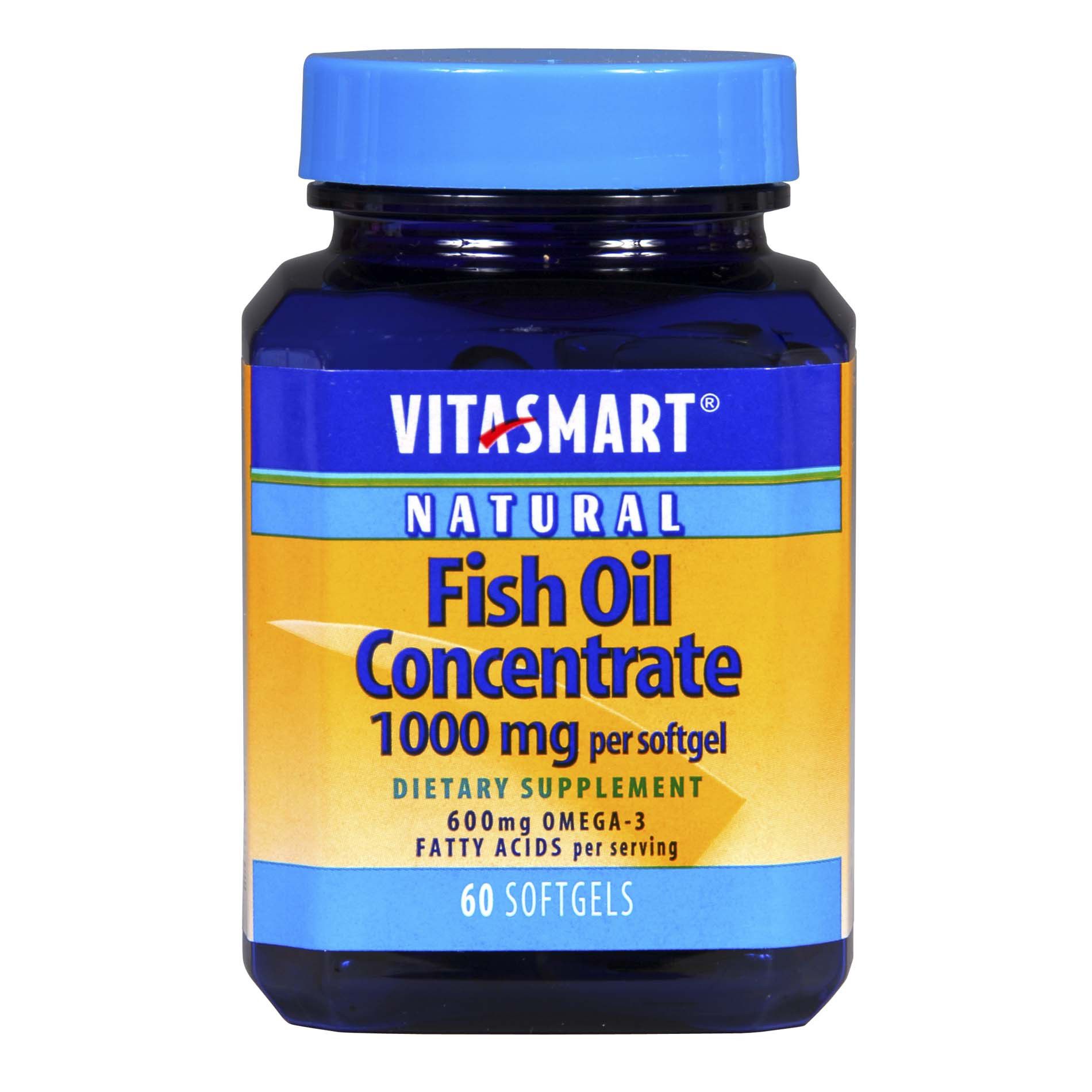 VitaSmart Fish Oil Concentrate Softgels 1000mg 60 Count