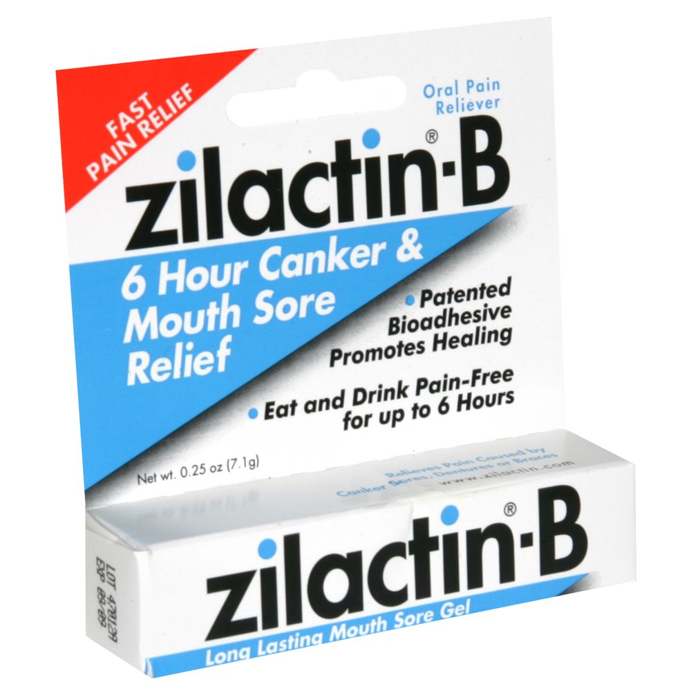 Zilactin-B Oral Pain Reliever, 0.25 oz (7.1 g)