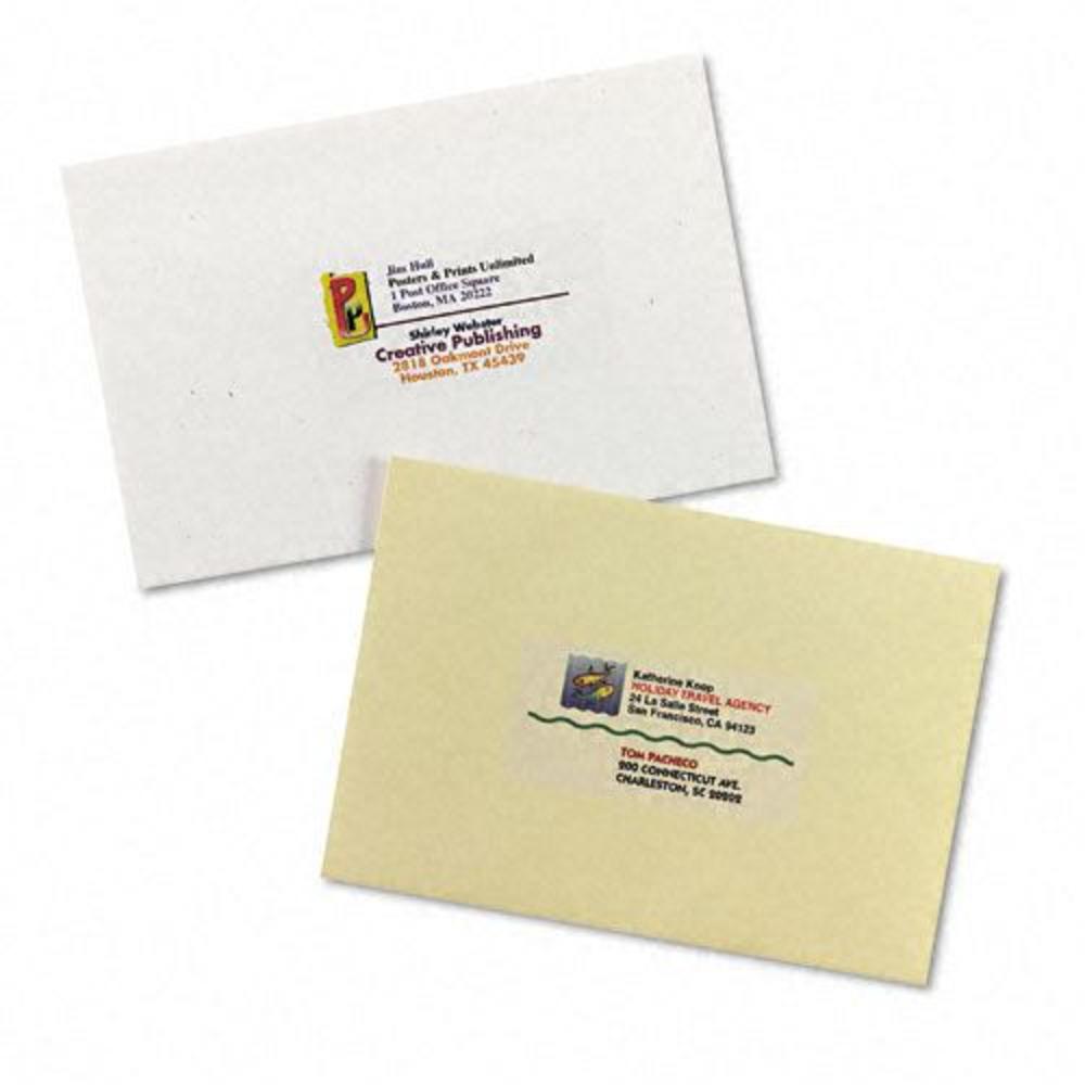 Avery AVE8663 Ink Jet Address Labels, 2 x 4, Clear, 250/Pack
