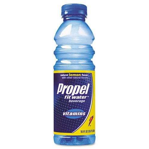 Propel Fit Water QKR00167 Fitness Water, 500-ml Plastic Bottle, Lemon, 24/ct