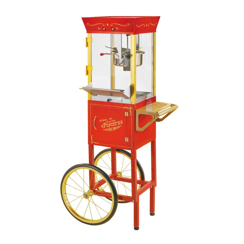 Nostalgia Electrics CCP510 Vintage Collection 53" Old Fashioned Movie Time Popcorn Cart