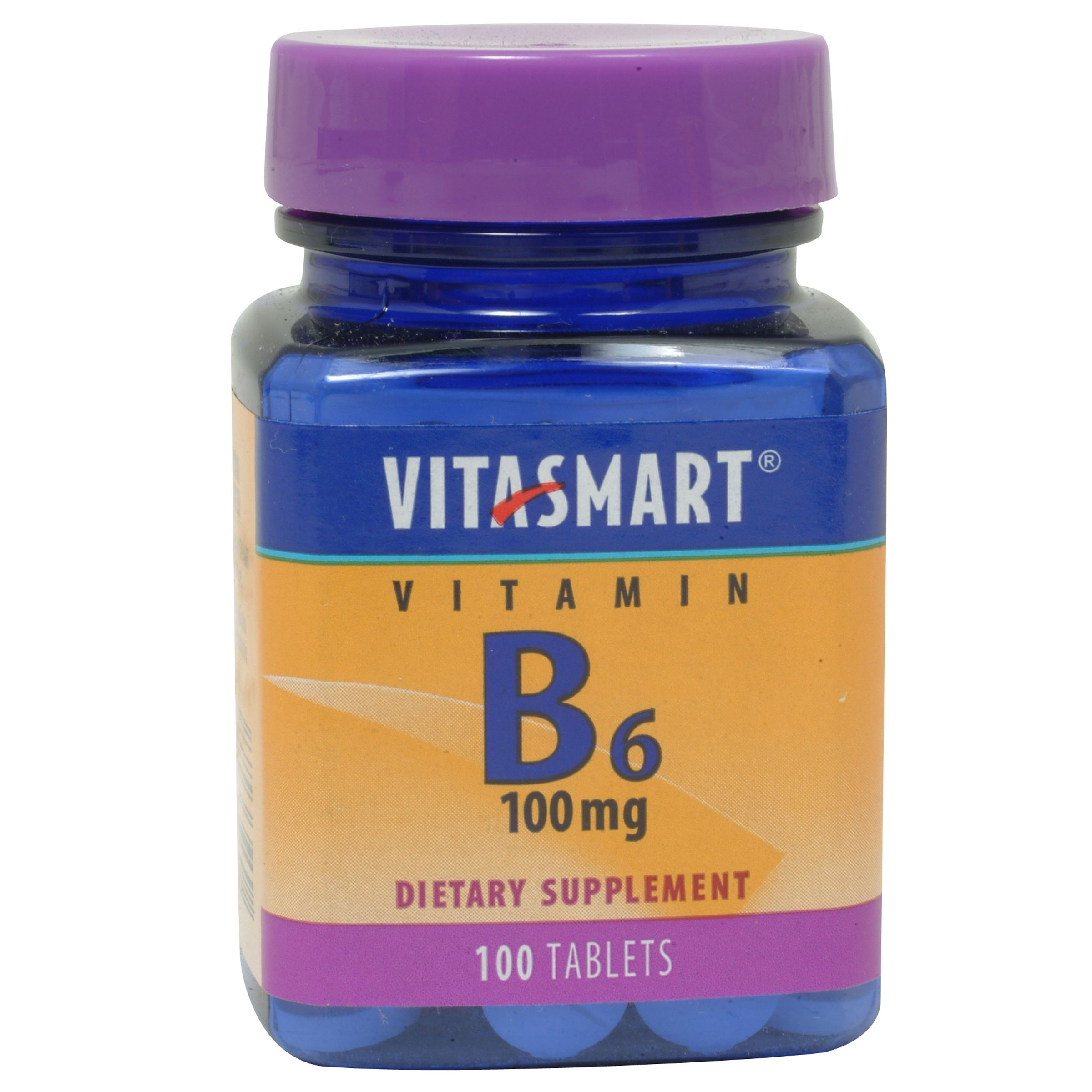 VitaSmart Vitamin B-6 Tablets 100mg 100 Count