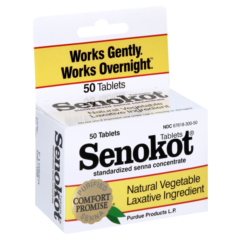 Senokot Natural Vegetable Laxative Ingredient  Tablets  50 tablets