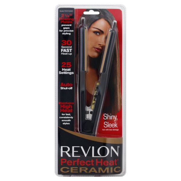Revlon Perfect Heat Straightener, Ceramic, 2-1/4 Inch, 1 straightener