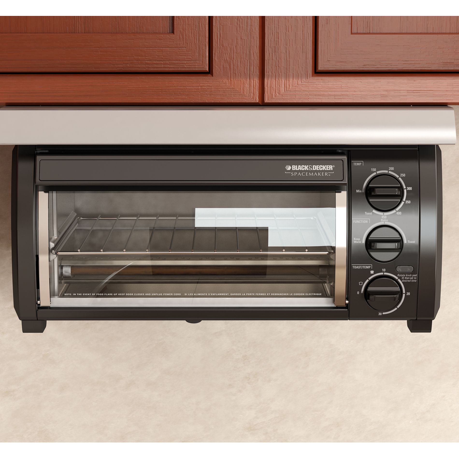 Black Decker Spacemaker Under The Cabinet 4 Slice Toaster Oven