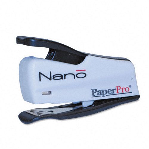 PaperPro ACI1811 Nano Miniature Stapler, 12 Sheet Capacity, Gray
