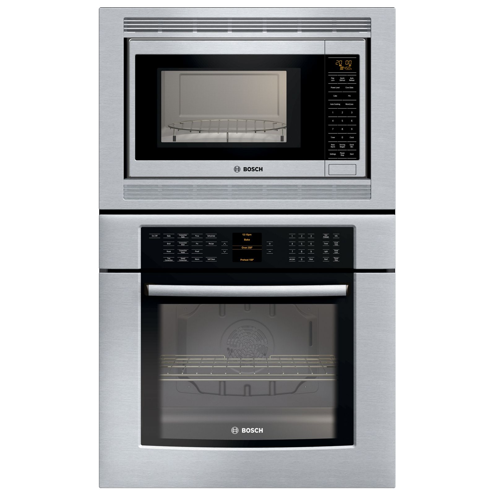 Bosch HBL8750UC 30" Combination Convection Electric Wall Oven/Microwave