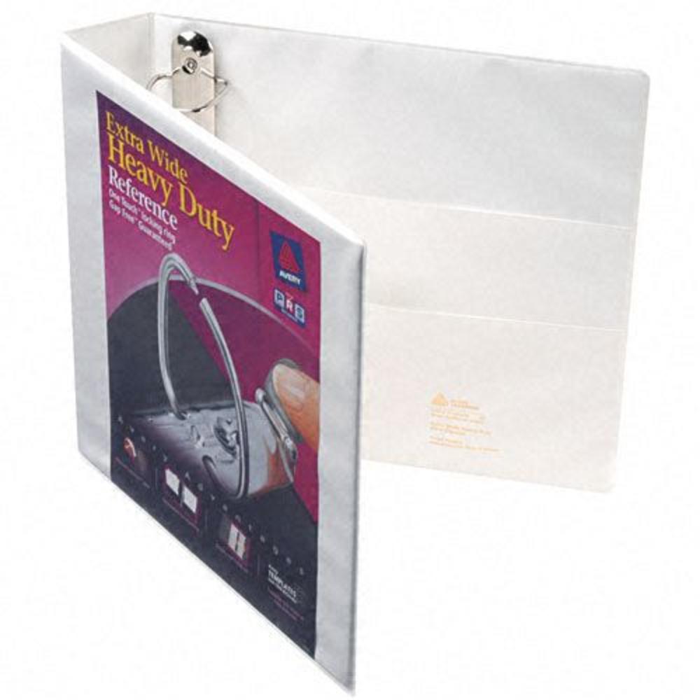 Avery AVE01319 Extra-Wide Heavy-Duty View Binder w/One Touch EZD Rings, 1 1/2" Capacity, White