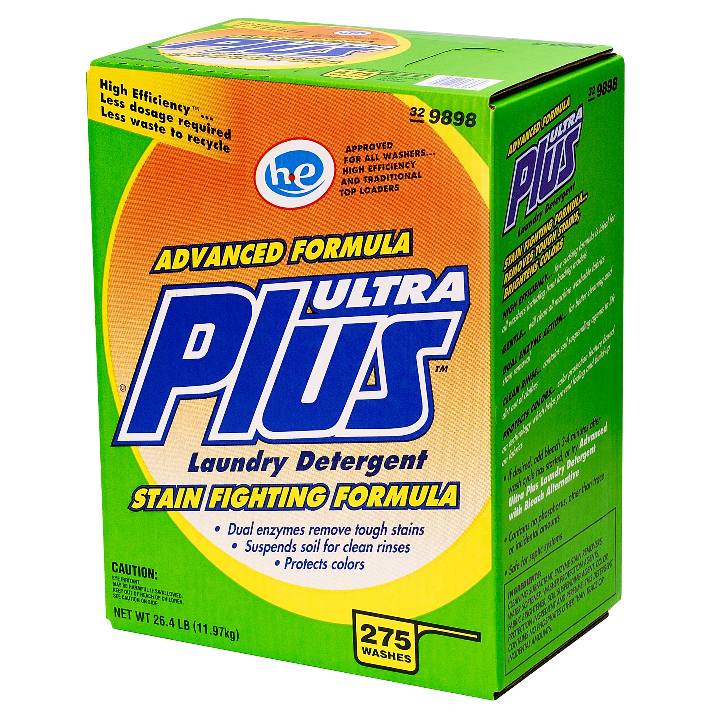 Ultra Plus SEA 9898 Powder Laundry Detergent w/ Stain-Fighter  275 Loads SEA 9898