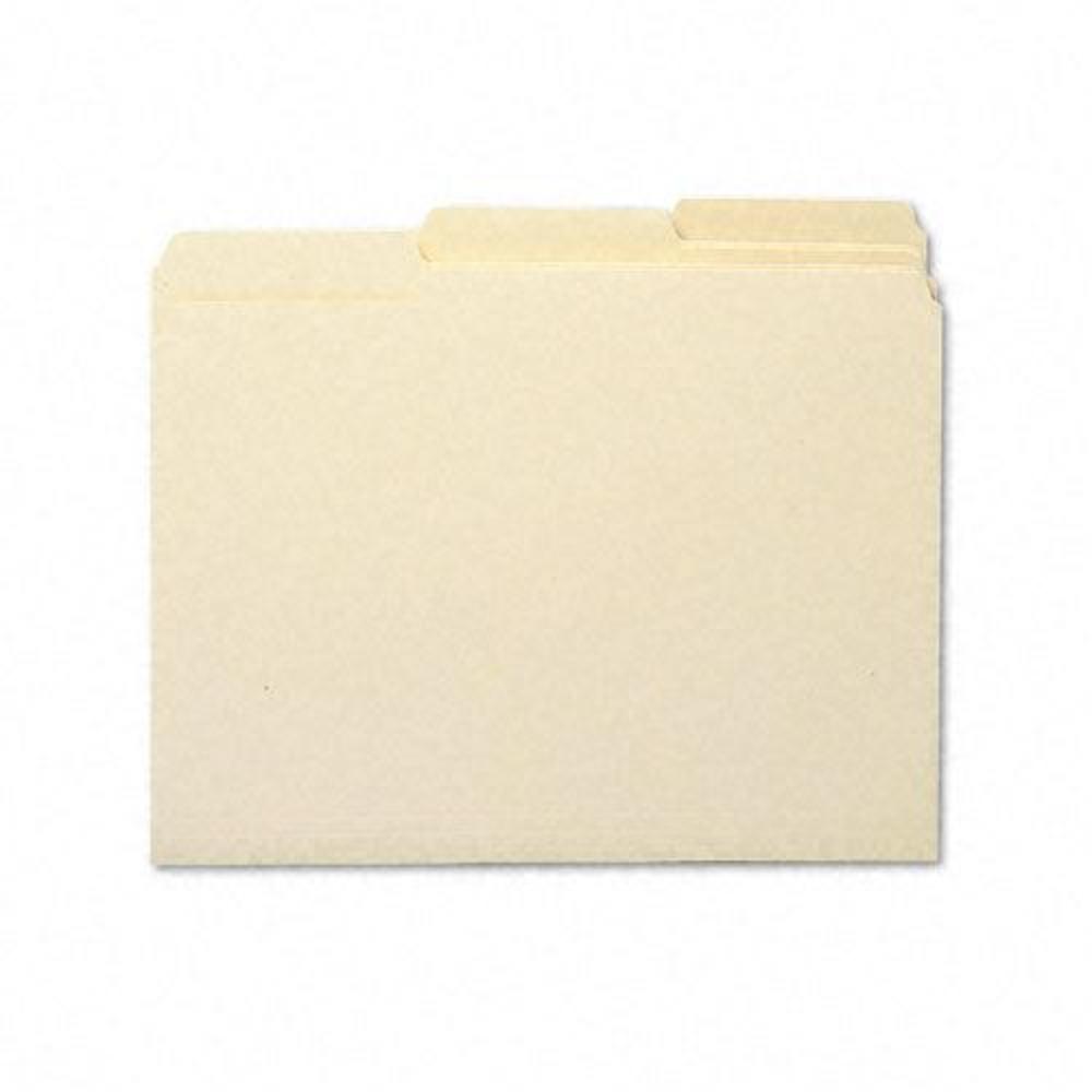 Smead SMD10338 Antimicrobial Top Tab Folders, Letter, Manila