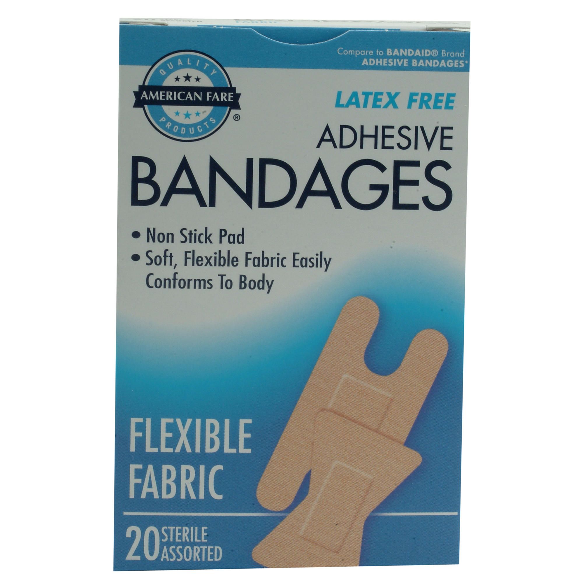 American Fare Fabric Bandages Finger & Knuckle - 20 count