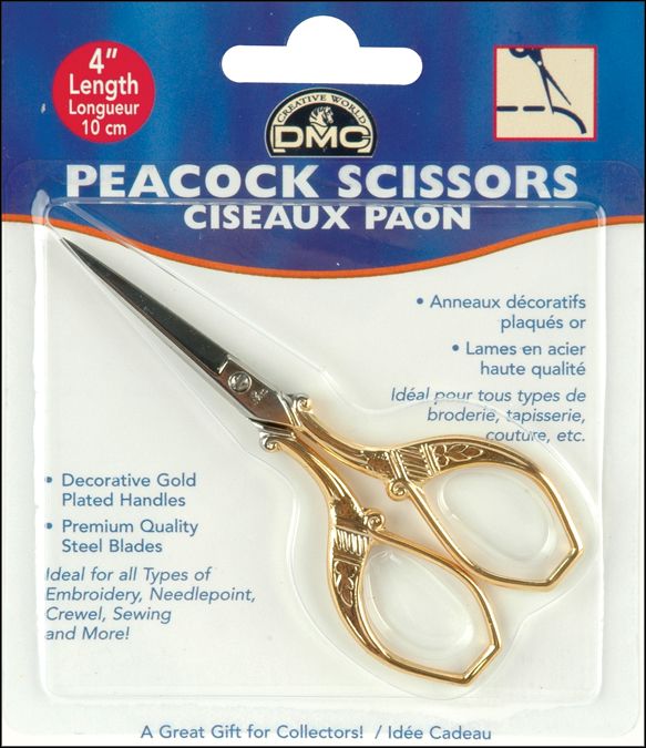 DMC Embroid 4"-Scissors  Peacock