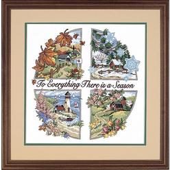 Dimensions Season for Everything Stamped Cross Stitch Kit, 14 W x 14 H
