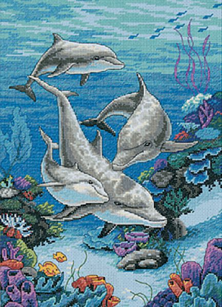 Dimensions 10"X14"   -The Dolphins' Domain