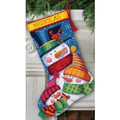 Dimensions Freezin' Season Stocking Needlepoint Kit-16 Long Stitched In Wool & Thread