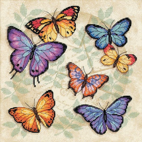 Dimensions 11"X11"   -Butterfly Profusion