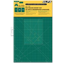 OLFA 35-Inch-by-70-Inch Gridded Cutting Mat Set Clipped