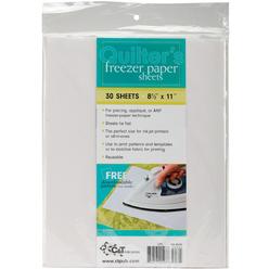 C&T Publishing Quilter's Freezer Paper Sheets, 8.5" x 11", 30 Sheets