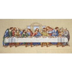 Janlynn Cross Stitch Kit, 10-Inch by 26-1/2-Inch, The Last Supper