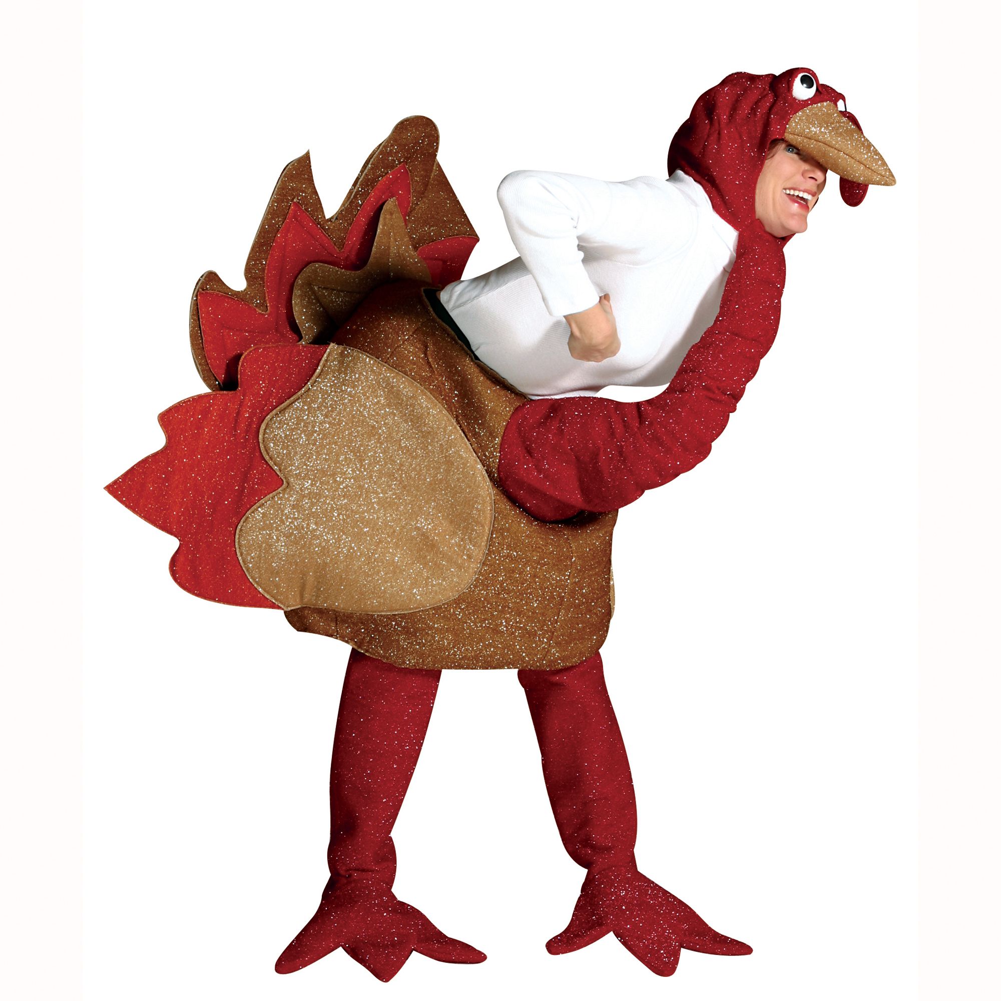 Totally Ghoul Adult&#39;s Turkey Costume Size: One Size Fits Most