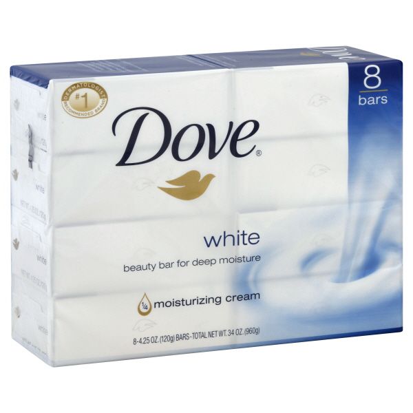 Dove White Beauty Bars, 8- bars
