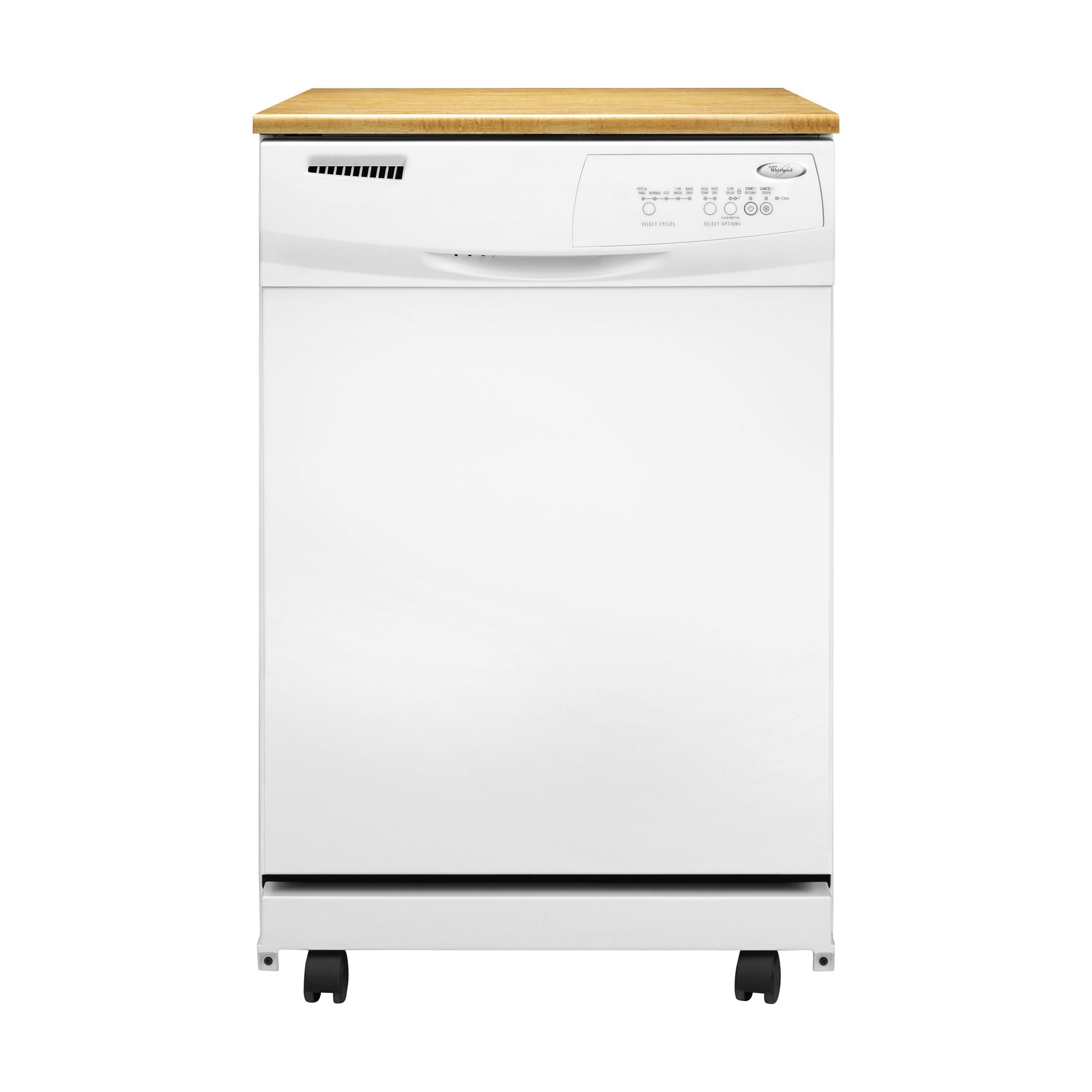 Whirlpool 24″ Portable Dishwasher – White | Yaxo