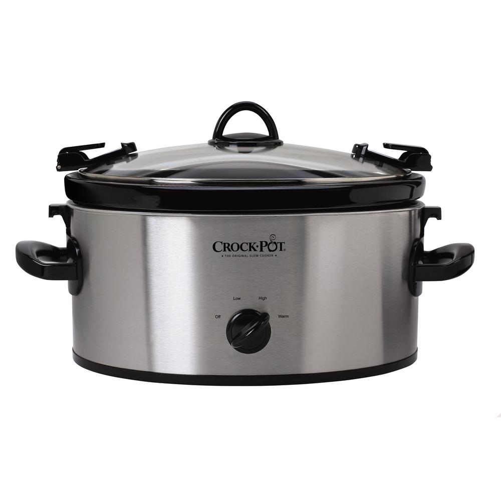 Crock-Pot SCCPVL600-S Crockpot, 6 Qt, Stainless