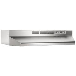 Broan-NuTone 412404 Non-Ducted Under-Cabinet Ductless Range Hood Insert, 24-Inch, Stainless Steel