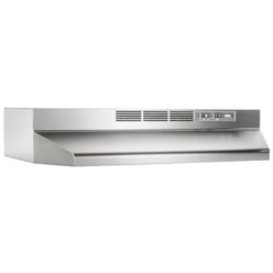 Broan-NuTone 413604 Non-Ducted Ductless Range Hood Insert with Light, Exhaust Fan for Under Cabinet, 36-Inch, Stainless Steel