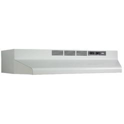 Broan-NuTone F403601 Exhaust Fan for Under Cabinet Two-Speed Four-Way Convertible Range Hood Insert with Light, 36-Inch, White
