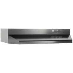 Broan-NuTone F404223 Exhaust Fan for Under Cabinet Two-Speed Four-Way Convertible Range Hood Insert with Light, 42-Inch, Black