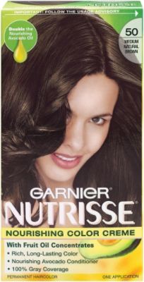 Garnier Nutrisse Nourishing Color Cr&#232;me, 50 Medium Natural Brown Truffle