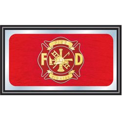 Trademark Fire Fighter Wood Framed Mirror BIG 15 x 26 inches