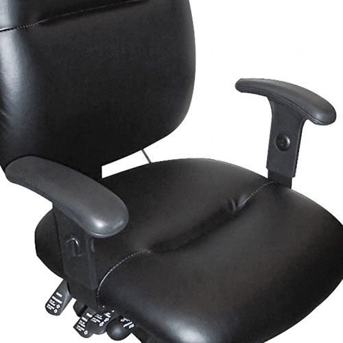 Tiffany Industries 24-Hour Task Chairs Optional T-Bar Arms, Black