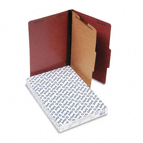 Pendaflex PFX2157R Classification Folders, Legal, Four-Section, Red