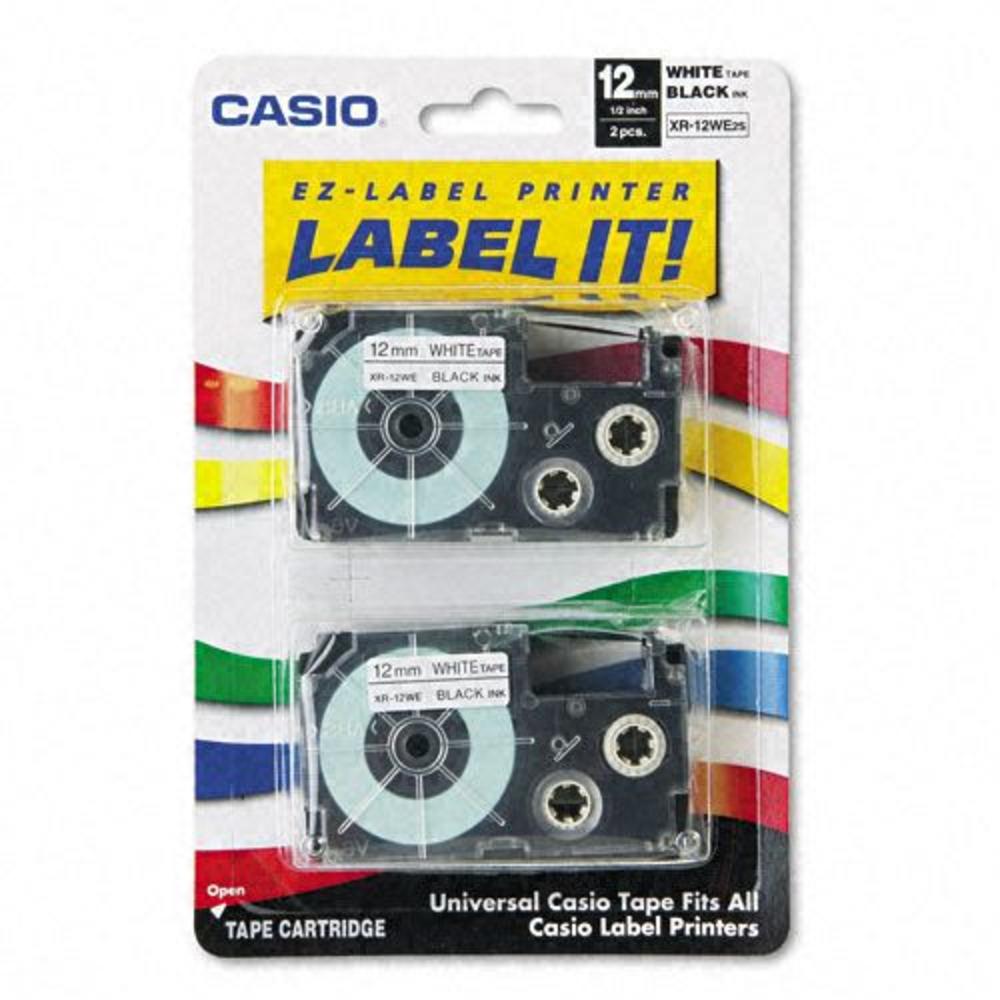 Casio CSOXR12WE2S Tape Cassette for Label Printers