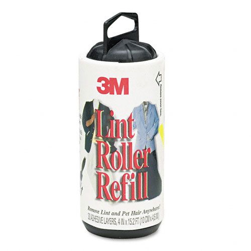 3M MMM836RFS30 Lint Roller Refill Roll, 30 Sheets per Roll