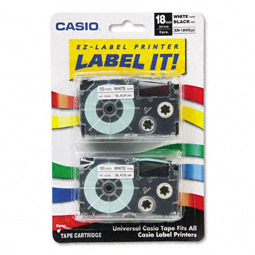 Casio CSOXR18WE2S Tape Cassette for Label Printers