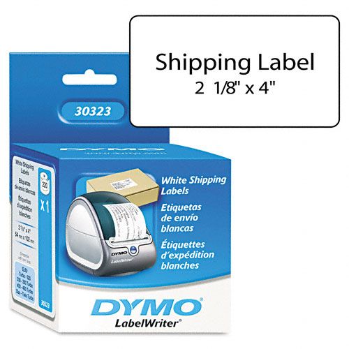 DYMO DYM30323 Self-Stick Shipping Labels, 4 x 2-1/8, W, 220/Box
