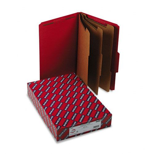 Smead SMD19095 8-Section Expanding Folders, Legal, Bright Red