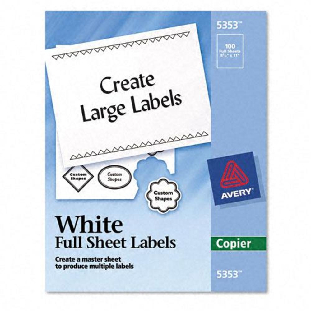 Avery AVE5353 Copier White Mailing Labels